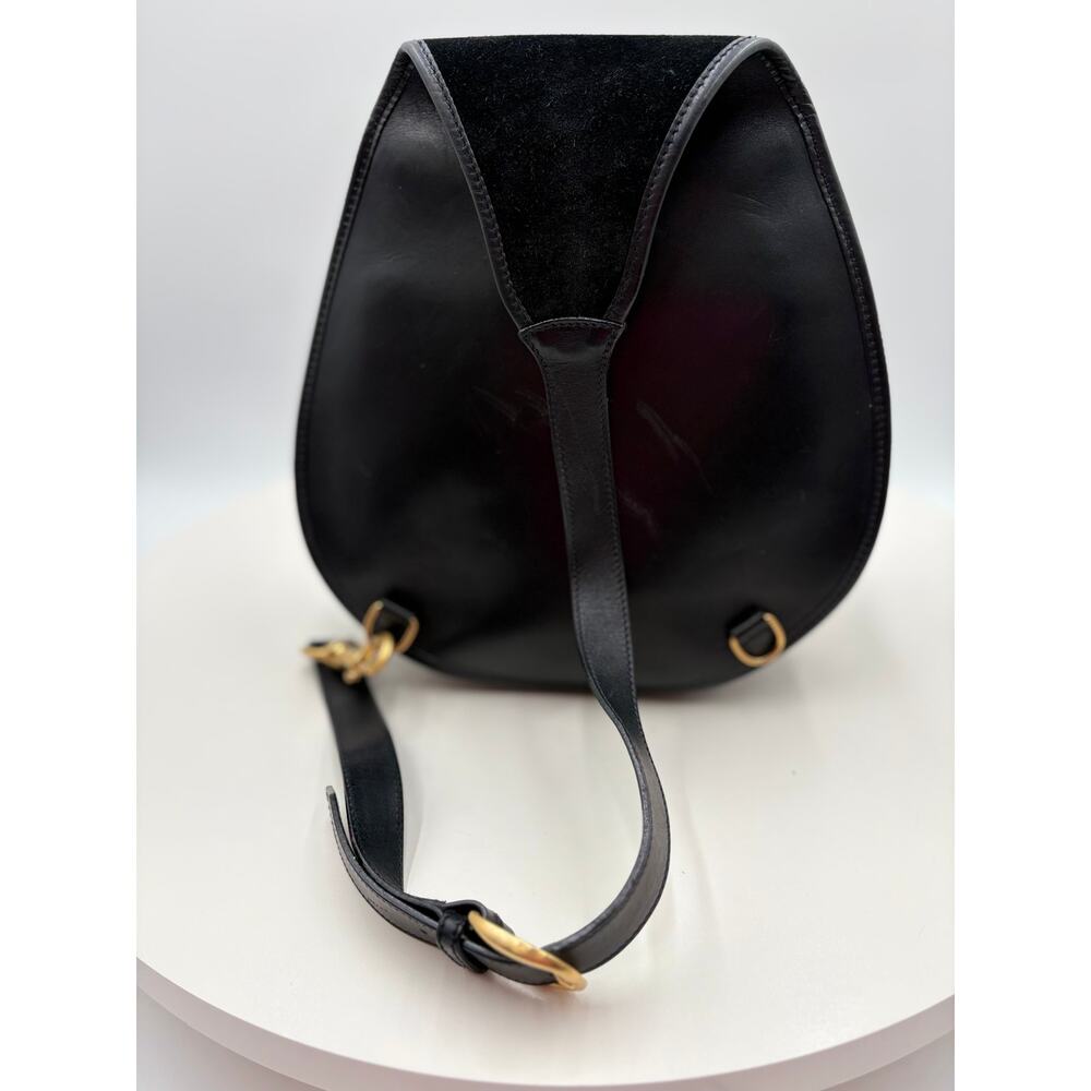 Authenticated Gucci Horsebit Suede Sling Backpack | Italian Luxury Icon - Picture 5 of 9